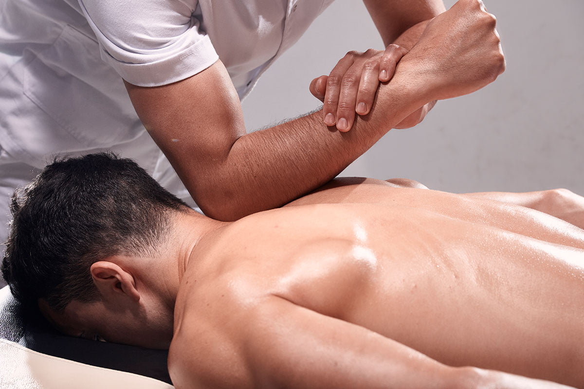 Kneading technique used in Deep Tissue Massage